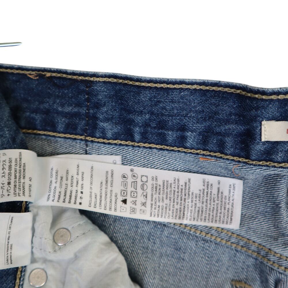 Levis Womens Low Pro Straight Jeans Size 31 Breathe Out Medium Wash Blue Denim - Picture 5 of 12